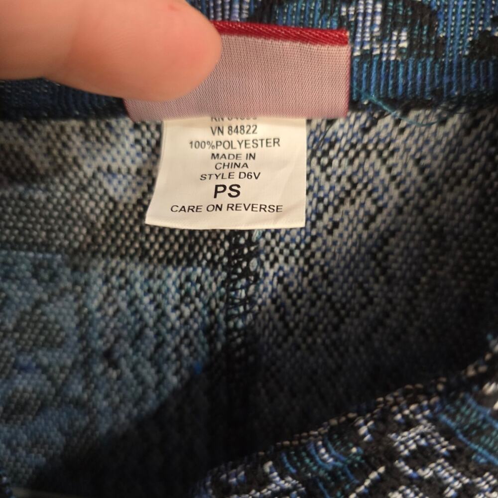 90s Vintage Navy Blue Patchwork Jacket Cotton - Picture 4 of 4